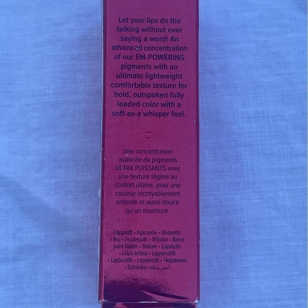 Too Faced Lady Bold ‘Em-Power Pigment Lipstick Full Size